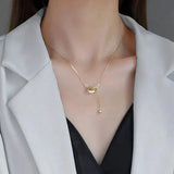 Myrtle Two-Ring Pendant Necklace - image 3
