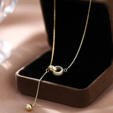 Myrtle Two-Ring Pendant Necklace - image 1