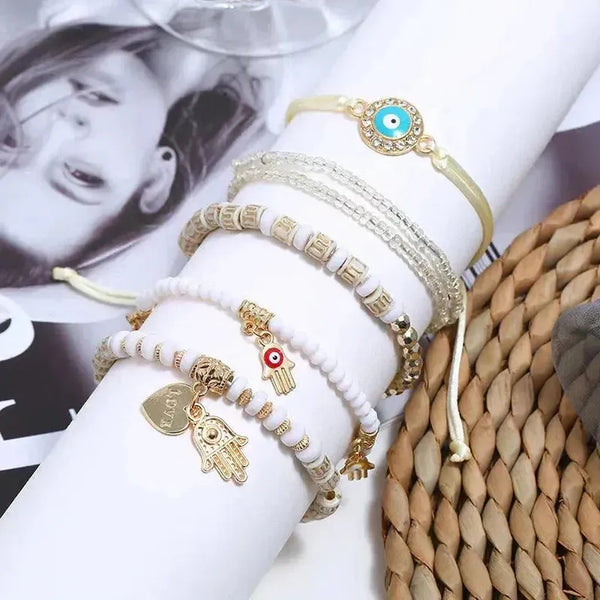 Cornelia Hamsa Bracelet Set - image 2