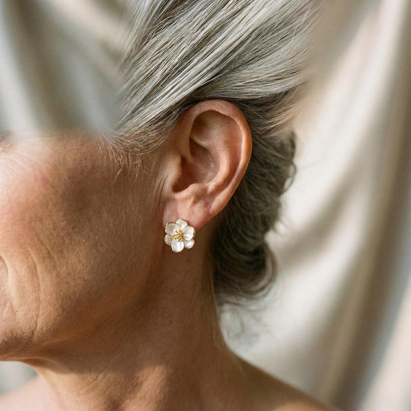Una Petal Drop Earrings | Gold-Tone — image 2