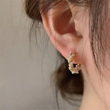 Anthea Round Pearl-Look Drop Earrings - image 2