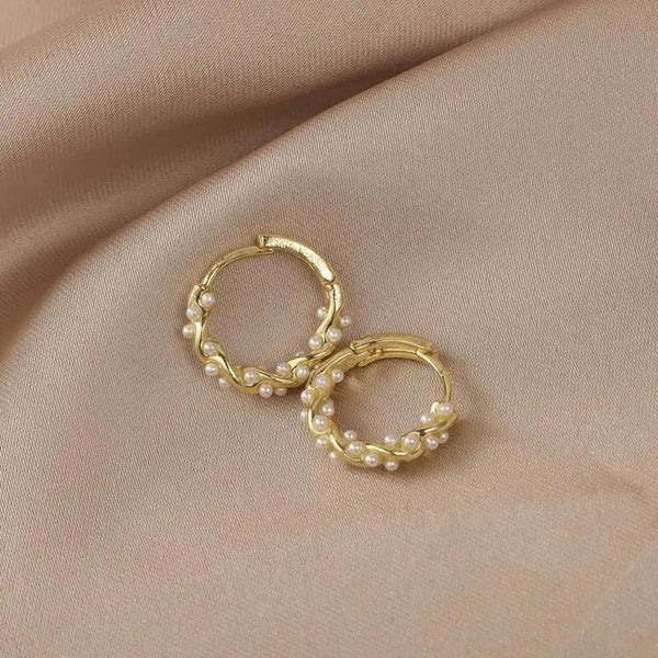 Anthea Round Pearl-Look Drop Earrings - image 5
