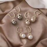 Geraldine Long Pearl-Look Drop Earrings - image 3