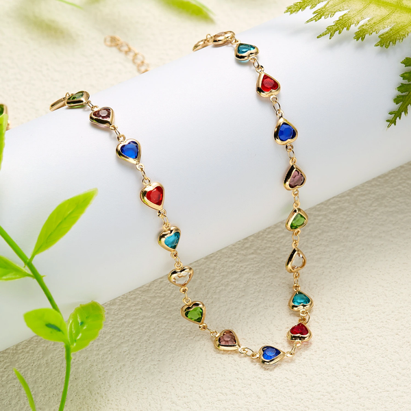 Cornelia Multicolor Heart Necklace - image 1