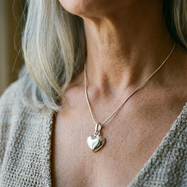 Theodora Heart Necklace | Silver-Tone — image 2