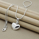 Theodora Heart Necklace | Silver-Tone