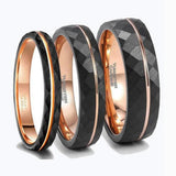 Alistair Hammered Black Band Ring - image 8