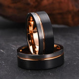 Stephen Black Band Ring | Rose-Gold-Tone — image 11