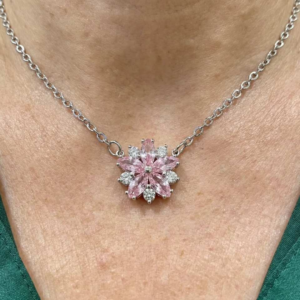 Henrietta Cherry Blossom Necklace | Gold-Tone — image 2