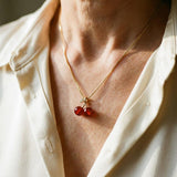 Muriel Cherry Necklace | Gold-Tone — image 2