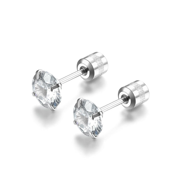 Oliver Solitaire Stud Earrings - image 2