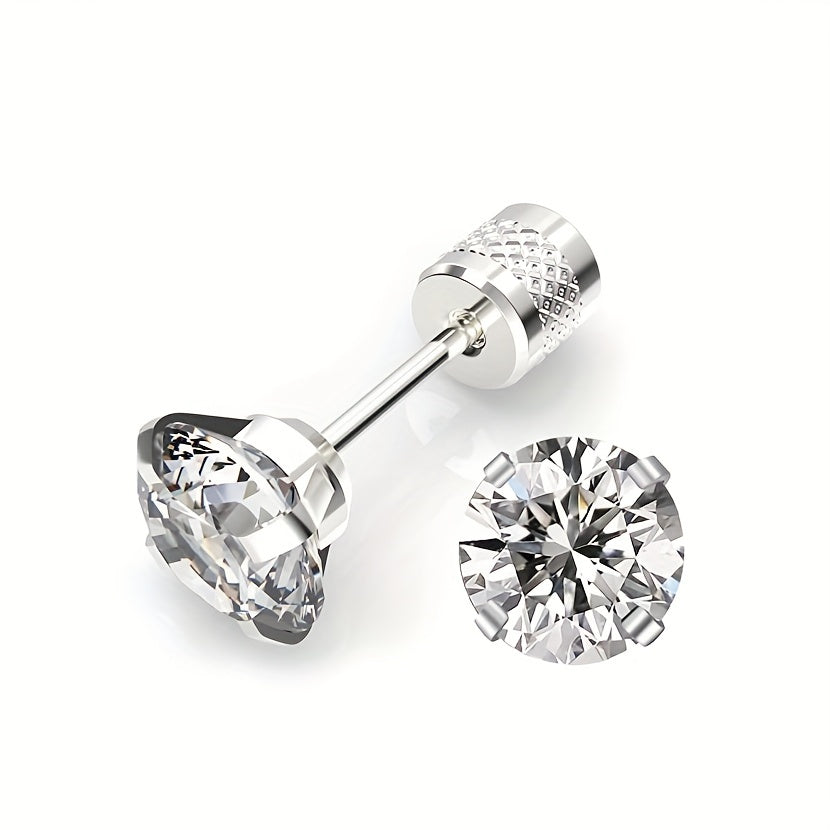 Oliver Solitaire Stud Earrings - image 1