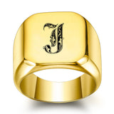 Nathan Initial Ring | Gold-Tone — image 10