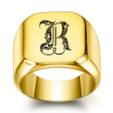 Nathan Initial Ring | Gold-Tone — image 18