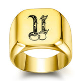Nathan Initial Ring | Gold-Tone — image 21