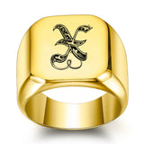 Nathan Initial Ring | Gold-Tone — image 24