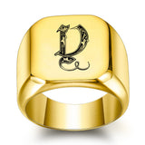 Nathan Initial Ring | Gold-Tone — image 26