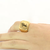 Nathan Initial Ring | Gold-Tone — image 27