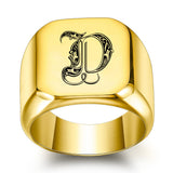 Nathan Initial Ring | Gold-Tone — image 4