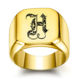 Nathan Initial Ring | Gold-Tone — image 8