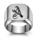 Nathan Initial Ring | Silver-Tone