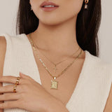 Camilla Initial Cross Necklace | Gold-Tone — image 6