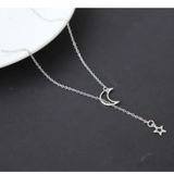 Alma Short Moon and Star Necklace - image 3