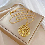Norah Tree of Life Necklace | Gold-Tone