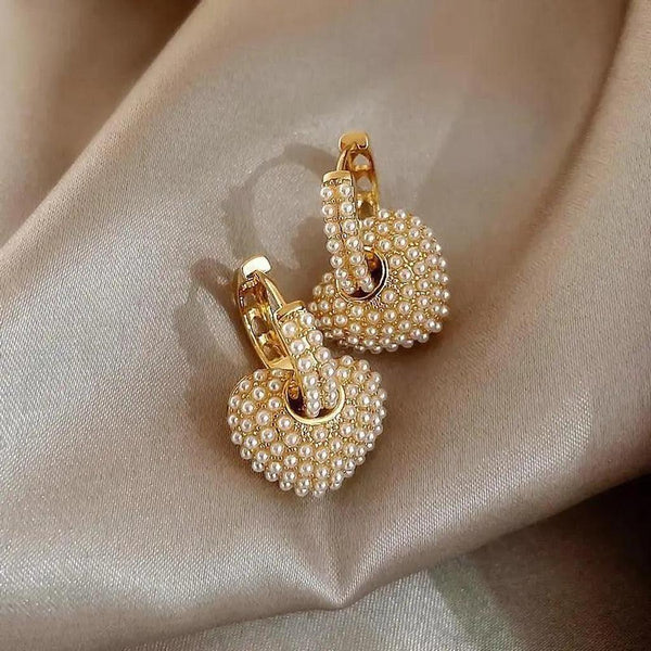 Sylvia Pearl-Look Earrings | Gold-Tone