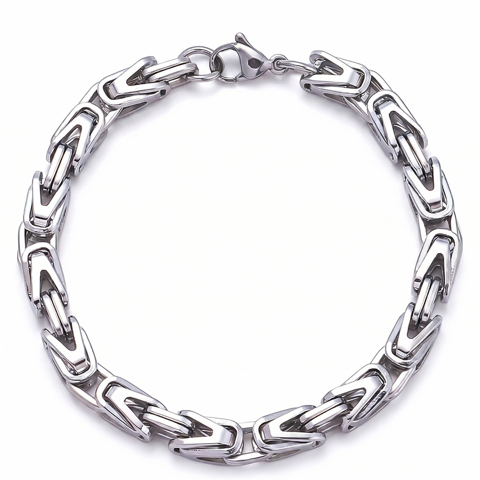Matthew Crown Link Bracelet — Silver-Tone — image 1