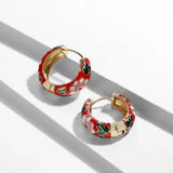 Matilda Black Flower Earrings - image 2