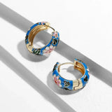 Matilda Black Flower Earrings - image 3