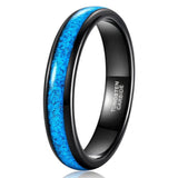 Wesley Turquoise-Color Inlay Band Ring | Black - image 1