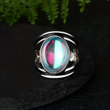 Victoria Oval Moonstone-Look Ring - image 4
