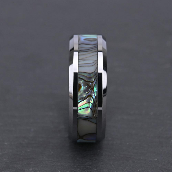Anthony Iridescent Inlay Band Ring | Silver-Tone — image 11