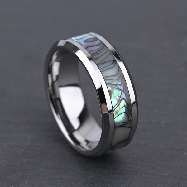 Anthony Iridescent Inlay Band Ring | Silver-Tone — image 4