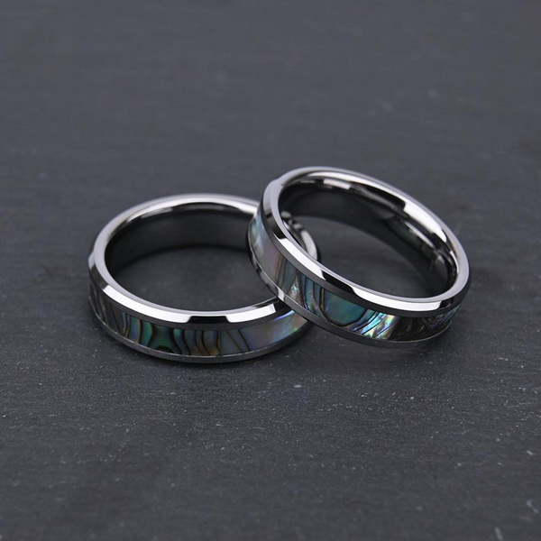 Anthony Iridescent Inlay Band Ring | Silver-Tone — image 7