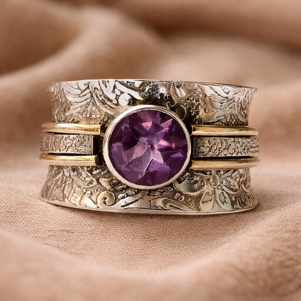 Adeline Meditation Sparkle Ring - image 2