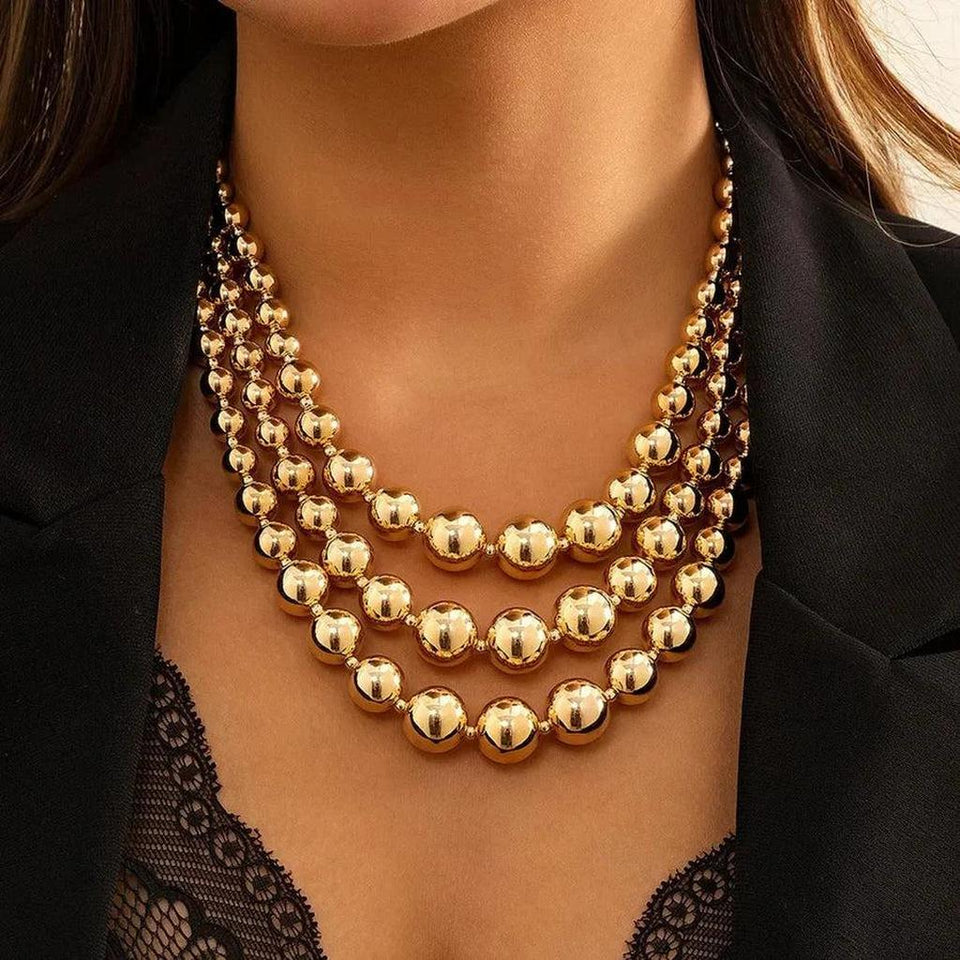 Lois Bold Layered Gold-Tone Necklace