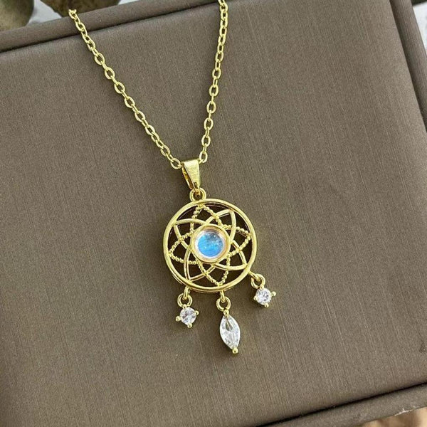 Lucinda Luminous Stone Dreamcatcher Necklace - image 6