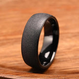 Raymond Polished Black Band Ring - image 5