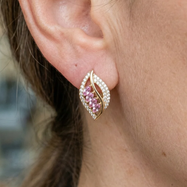 Gwen Blossom Earrings | Gold-Tone — image 2