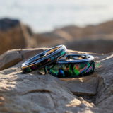 Lawrence Iridescent Inlay Band Ring | Silver-Tone — image 2