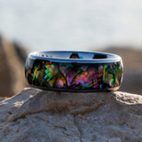 Lawrence Iridescent Inlay Band Ring | Silver-Tone — image 4