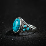 Estelle Blue Accent Ring | Silver-Tone — image 2