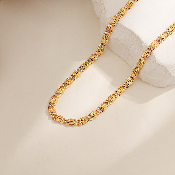 Martin Braided Chain Necklace — Gold-Tone — image 1