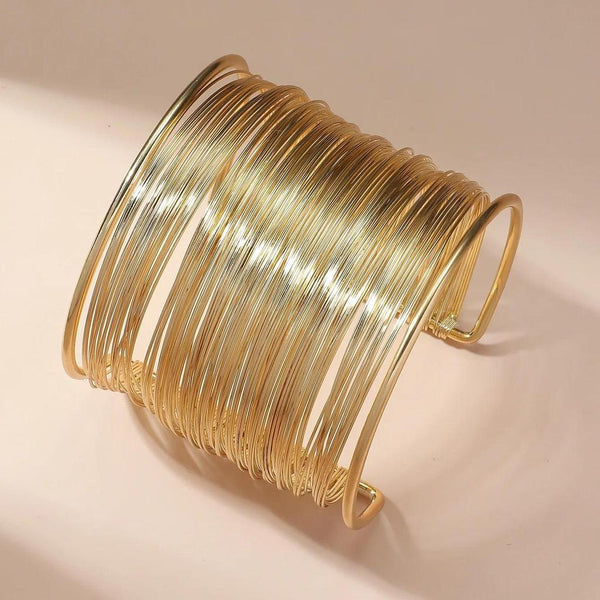 Felicia Open Spiral Bracelet | Gold-Tone