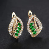 Ivy Green Leaf Earrings - image 1