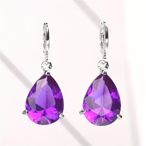 Gwyneth Purple Earrings - image 3