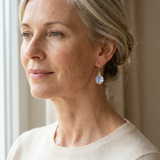 Sabina Luminous Stone Earrings - image 2